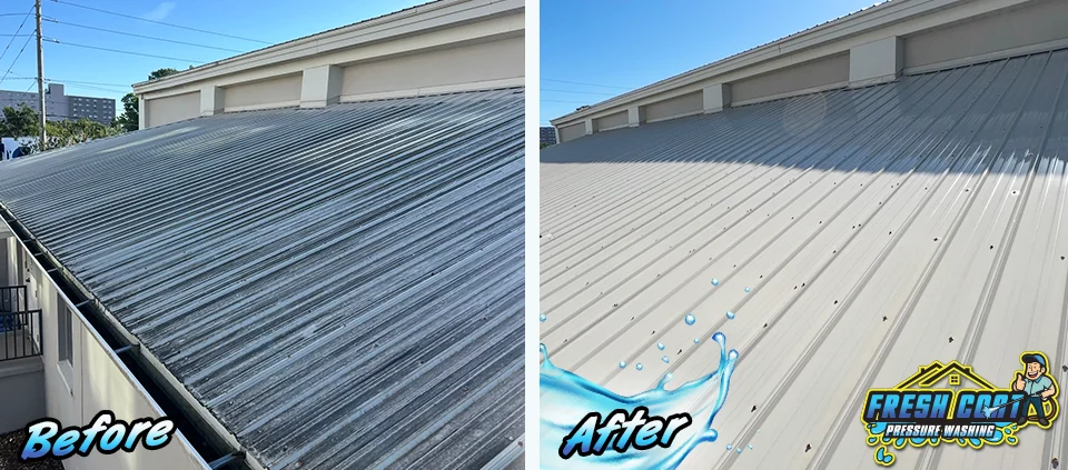 Aluminium Roof Cleaning Services in Davenport, Polk County, Florida