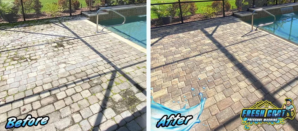 Pool Paver Sealing in Polk County, Kissimmee, Davenport, FL