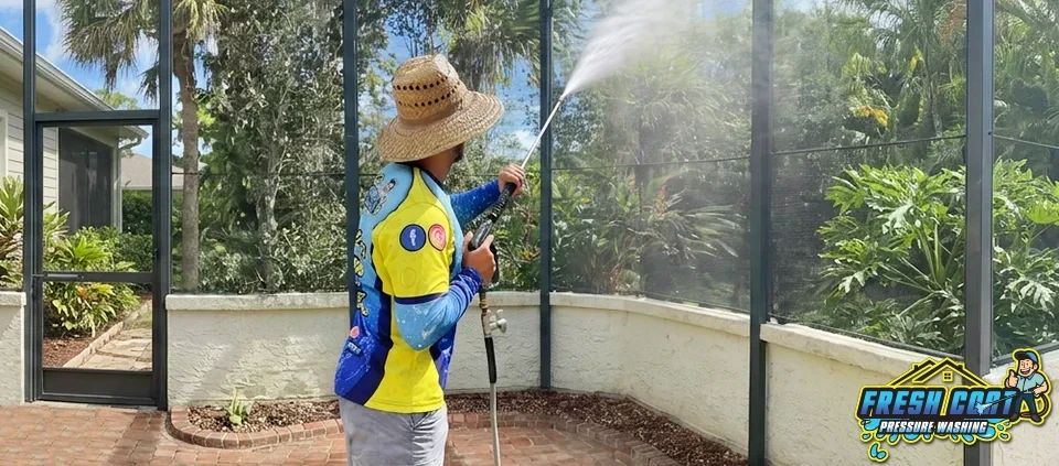 Lanai Pressure Washing Services in Kissimmee, Davenport, Florida