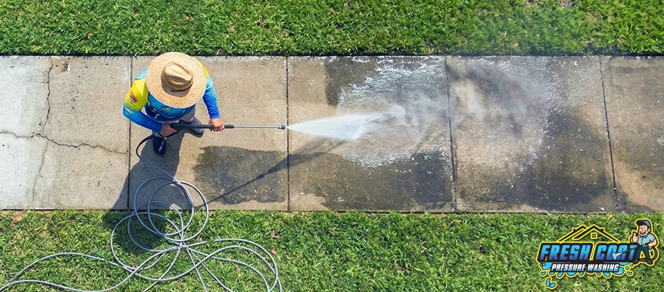 Residential Sidewalk Pressure Washing Services in Kissimmee, Winter Haven, Davenport, Florida