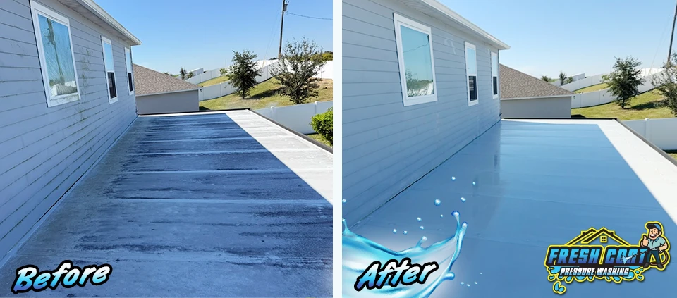 Roof Soft Washing Services in Kissimmee, Florida