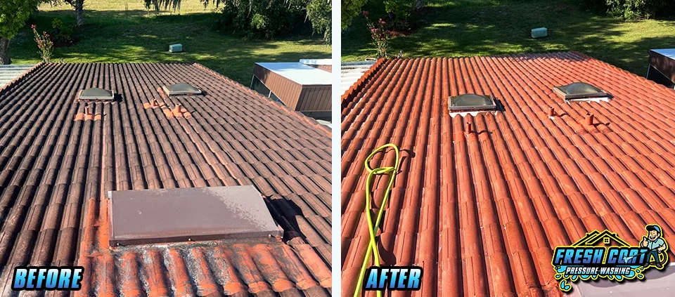 Tile Roof Cleaning Services in Kissimmee, Polk County, Florida